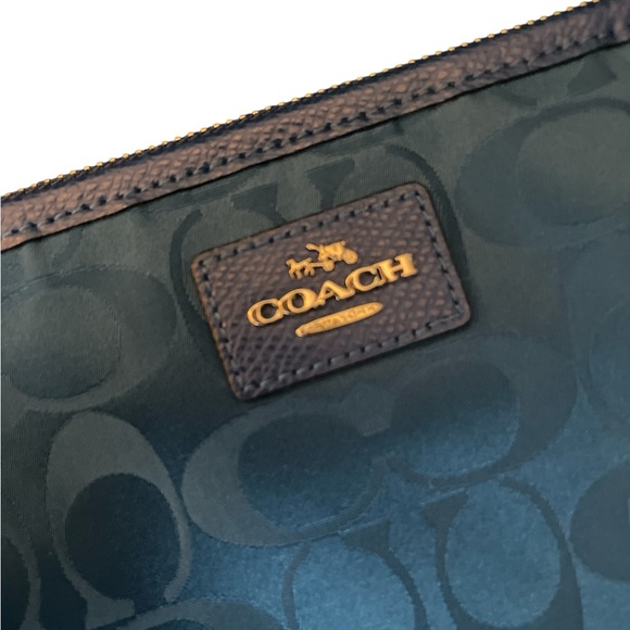 Coach Crossbody in Signature Nylon #3454 Peacock Blue - Picture 3 of 8